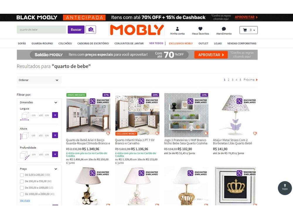 site da mobly 