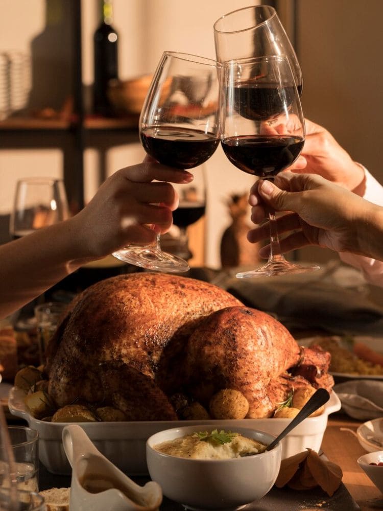 comemoração de natal com mesa posta de respeito 